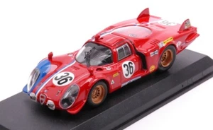 Model Car Scale 1:43 Best Alfa Romeo 33.2 Le Mans 1969 Pilette-Slotemaker - Picture 1 of 1