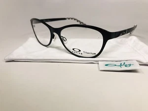 ✳ New Oakley OX5084-0352 Black Titanium PROMOTION Eyeglasses 52mm with Bag - Picture 1 of 10