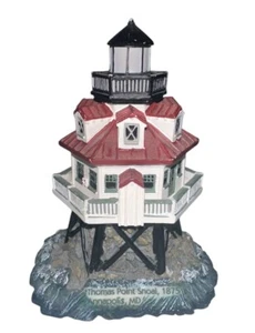 Vintage Geo Z. Links am historischen amerikanischen Leuchtturm Thomas Point 1999 CCM12210 - Bild 1 von 6