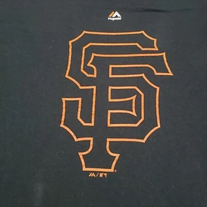 San Francisco Giants Shirt Mens 2XL Black Short Sleeve Majestic MLB - Picture 1 of 10