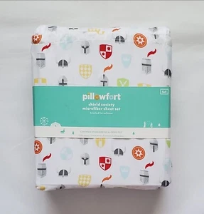 Pillowfort Knight Armour Shield Society FULL 4 Pc Sheet Set, NeverBeenOpened L20 - Picture 1 of 2