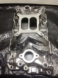 Edelbrock 2701-CP Performer EPS Intake Manifold for 1955-86 SBC W/ Chrome Plasma - Picture 1 of 8