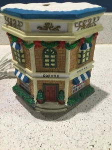 Christmas village coffee shop ceramic scent warmer EUC. Appears unused. Plug in - Picture 1 of 6