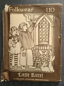 FOLKWEAR 110 Little Kittel Children's Sz 4-10 Tunic Sewing Pattern Uncut - Picture 1 of 2