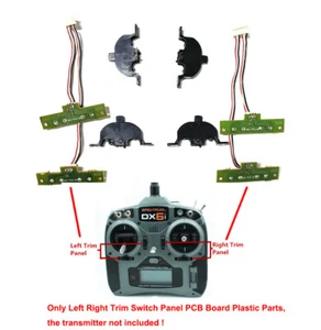 Piezas del panel de control del interruptor de ajuste izquierdo derecho para SPEKTRUM DX6I DX7 DX8 ORX Storm - Imagen 1 de 12