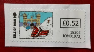 ISLE of MAN 2016 £0.52 Beano Christmas ATM Labes on Paper Mi AT12 Yt D14 XF 7918 - Picture 1 of 2