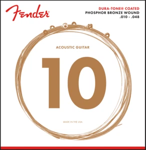 Fender 860XL Dura-Tone Phosphor Bronze X-Light Gauge Guitar Strings,  10-48 - Picture 1 of 1