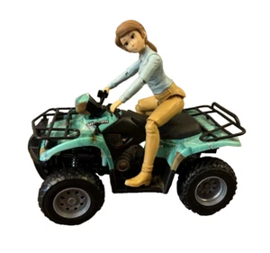 Newray Suzuki Vinson 4X4 Four Wheeler 1:12 Scale Quad Toy Model Rider Figure - Picture 1 of 16