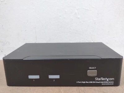 StarTech SV231DVIUAHR 2-port dual DVI USB KVM switch with audio and USB 2.0 - Image 1 of 4