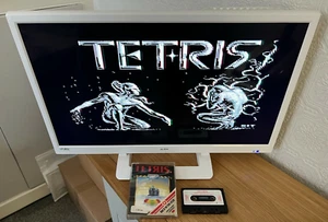Mirrorsoft Tetris Commodore 64 Cassette - Rare Working -👽👾Retro Gift Idea👾👽 - Afbeelding 1 van 12