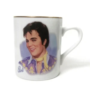 Taza de café ""Oso de peluche"" Elvis Presley nostalgia coleccionable vintage 1985 - Imagen 1 de 4
