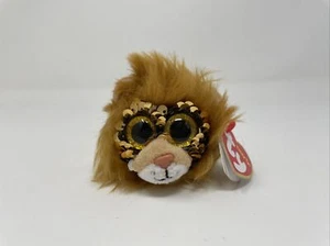 New! 2019 TY beenie babies  REGAL the Lion 4" FLIPPABLE SEQUINS MWMT  - Picture 1 of 6