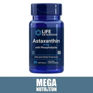 Life Extension Astaxanthin with Phospholipid Cellular Protection 4mg 30 Softgels - Picture 1 of 1