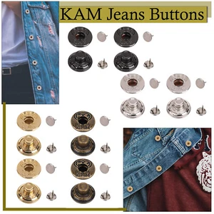 Jeans 17/20mm KAM Sin Coser Botones para Accesorios Bolsos Chaquetas Monederos Abrigos - Imagen 1 de 17