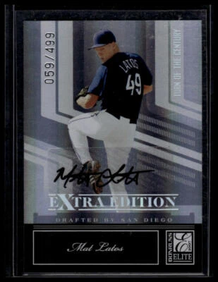 Donruss Elite 2007 edición extra alfombrilla Latos firma cambio de siglo 59/499 Foto 1 de 2