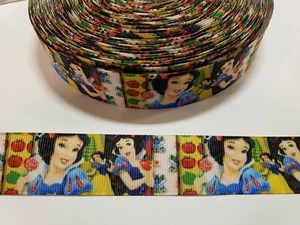 5 Yards 1" snow  white Grosgrain Ribbon Hair Bow Supply. - Picture 1 of 1