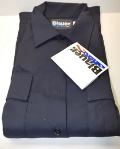 blauer 8421w womens short sleeve navy blue uniform shirt size 42 - Picture 1 of 14