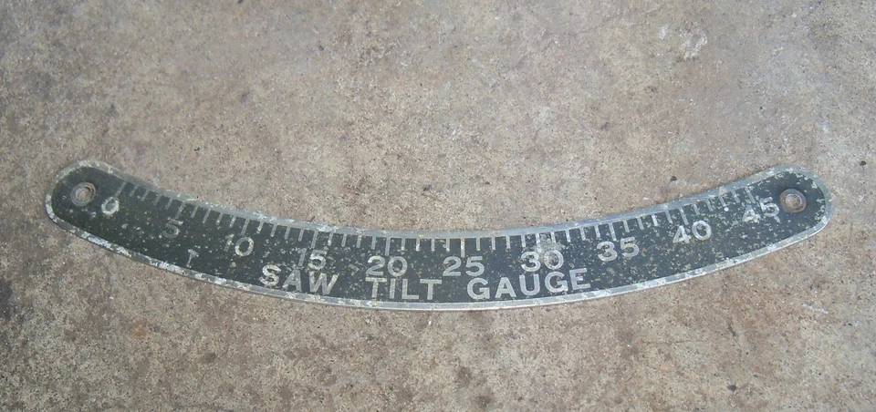 Vintage Atlas 3020 8" Table Saw Cradle Arbor Tilt Angle Gauge Badge - Image 1 of 1