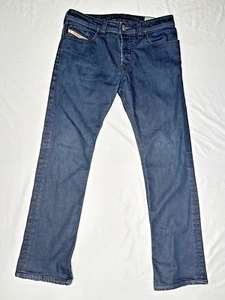 DIESEL TROULEG Denim Wash 008AA Stretch Straight Jeans Size W31 L34 Button Fly - Picture 1 of 14