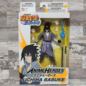 Shonen Jump Naruto Shippuden Anime Heroes Uchiha Sasuke Bandai Action Figure - Picture 1 of 8