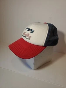 Billabong rot weiß blau Truckermütze Baseballkappe Podium Mesh Snapback Surf Wave - Bild 1 von 9
