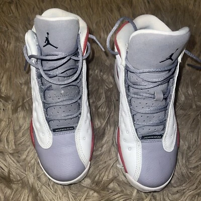 4.5 Juveniles- Air Jordan 13 Retro BG GS 2014 Puntera Gris Tenis de Baloncesto Entrenadores Foto 1 de 4