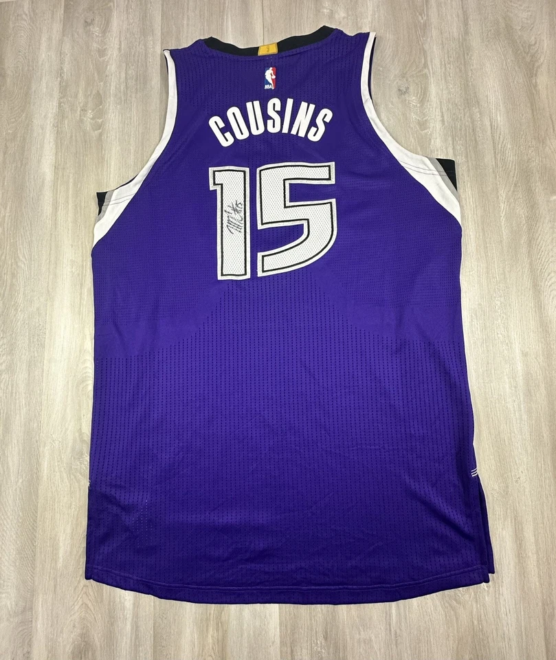 Demarcus Cousins Autographed Player Issued Adidas Jersey Sacramento Kings 2XL - Image 1 of 4