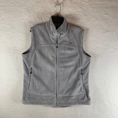 Chaqueta Chaleco Mountain Hardwear Para Mujer Cremallera Completa Pyxis Suave Polar Gris Talla L Foto 1 de 4