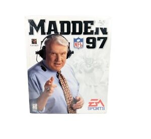 Jeu de football vintage Madden 97 NFL en boîte PC EA Sports - SCELLÉ NEUF