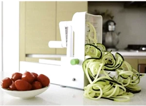 Inspiralisierer Rotierender Gemüseschneider Zerkleinerer Käse Obst Reibe Schäler Hand - Bild 1 von 13