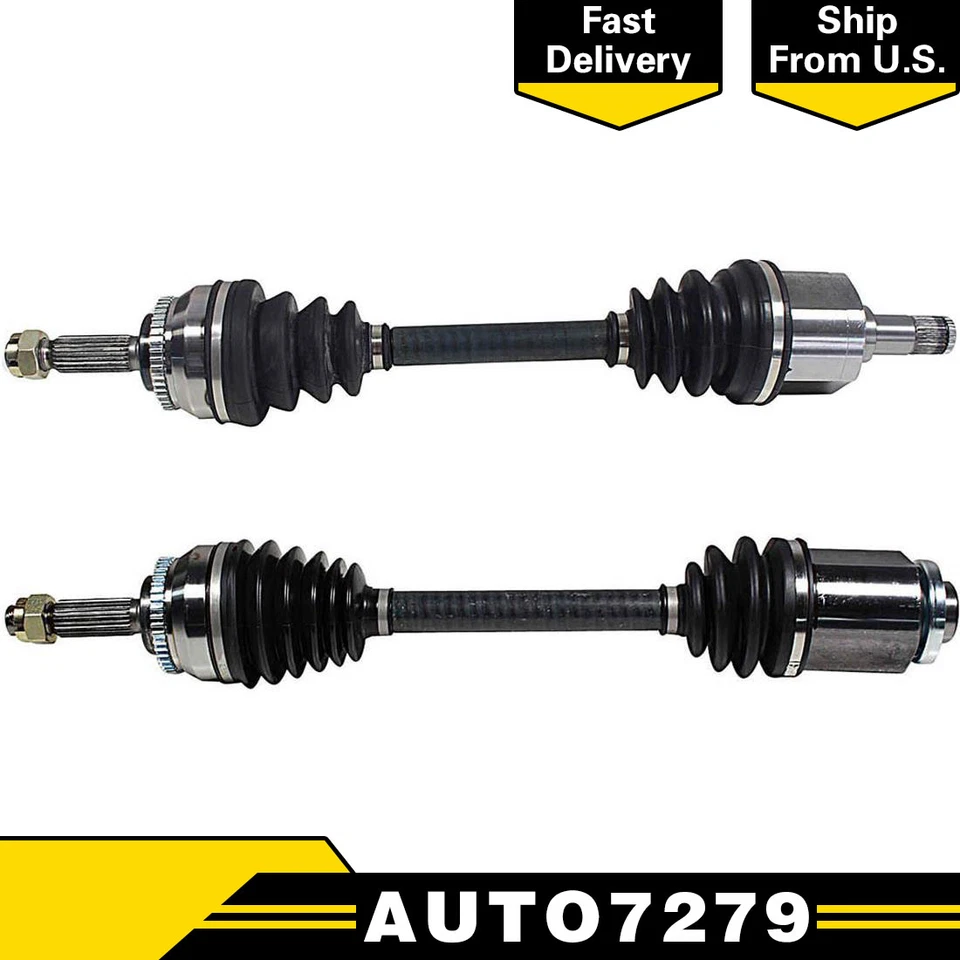 FRONT LEFT & RIGHT CV Axle Shaft For ECLIPSE 00-05 V6 3.0L 2972cc 181cid FWD - Image 1 of 4