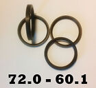 4 X 72,0 - 60,1 Leichtmetallfelge SPIGOT Ringe Nabe Zentrisch Ringe