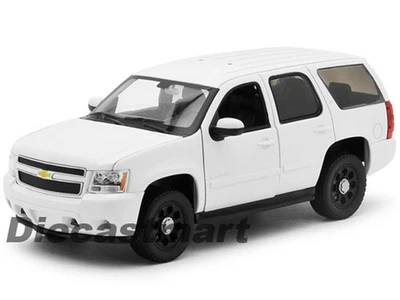 WELLY 1:24 2008 CHEVROLET TAHOE POLICE VERSION DIECAST MODEL CAR UNMARKED NEW - Image 1 of 4