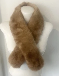 Vintage Tan Mink Women’s Stole/Scarf - Picture 1 of 4