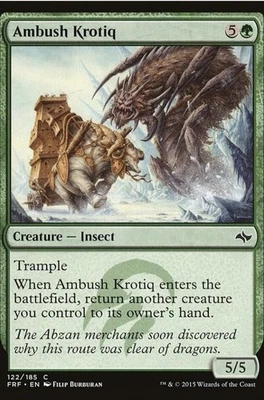 MtG Four (4) x Ambush Krotiq FRF 122 Fate Reforged Playset - Magic the Gathering - Image 1 of 2