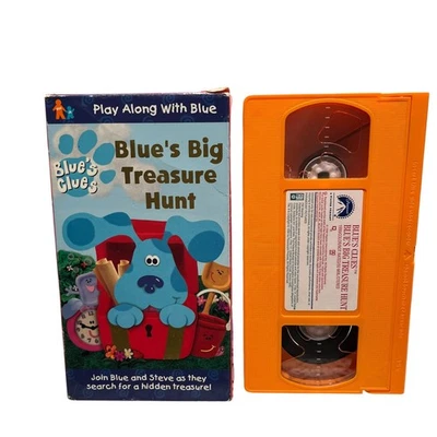Blue's Clues Blue's Big Treasure Hunt VHS 1999 Orange Tape V15 - Image 1 of 4