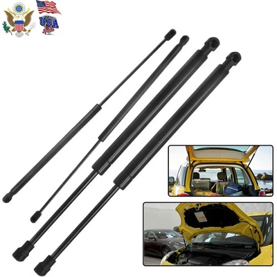 For Fiat 500L 14-19 Front Bonnet Hoods+ Rear Trunks Tailgate Liftgate Gas Strut  - Image 1 of 4