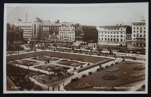 Vintage Valentine's Postcard Piccadilly Manchester England G3296 - Picture 1 of 2