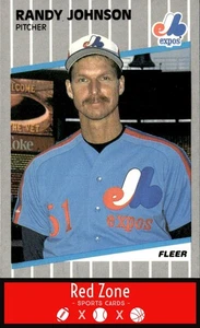 Fleer 1989 - #381a Randy Johnson casi nuevo (RC) - Imagen 1 de 2