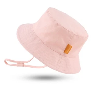 Cotton Baby Sun Hat Infant Toddler Boys Girls Bucket Hats Summer Sun Protecti... - Picture 1 of 6
