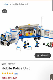 LEGO City Police Mobile Police Unit 60044 375pcs Complete Set Retired