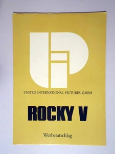 Rocky V - Sylvester Stallone - Talia Shire - Burt Young - Werberatschlag - Picture 1 of 1