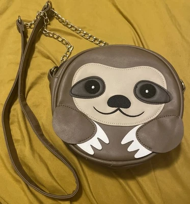 Olivia Miller Handbag Sloth Purse Faux Leather Shoulder Bag Crossbody Unique - Image 1 of 4