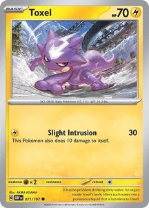 Pokémon Karte Toxel 071/197 | Obsidianflammen | Common Non Holo | NM - Bild 1 von 1