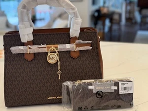 Michael Kors Hamilton Medium logo Stachel with matching wallet - Picture 1 of 5