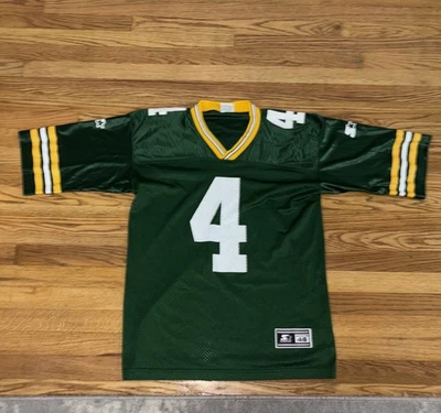 Camiseta Brett Farve #4 Green Bay Packers NFL Starter Adulto Talla Mediana 46 De Colección Foto 1 de 4