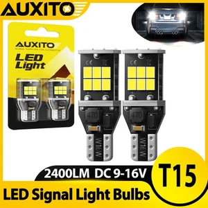 Canbus 912 921 T15 Super Bright White 15-LED Bulbs For Car Backup Reverse Light - Picture 1 of 14