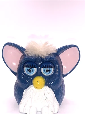 McDonalds Happy Meal Tiger Electronics 1998 3" Plastic FURBY  Blue #14 - Image 1 of 4