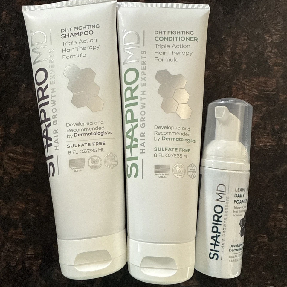 Kit de pérdida de cabello patentado Shapiro MD para cabello más grueso, más lleno y más saludable, NUEVO Foto 1 de 1