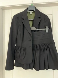 Diane von Furstenberg WOW Ladies Black Mini 2 piece Jacket & Skirt Size UK10-12 - Picture 1 of 11